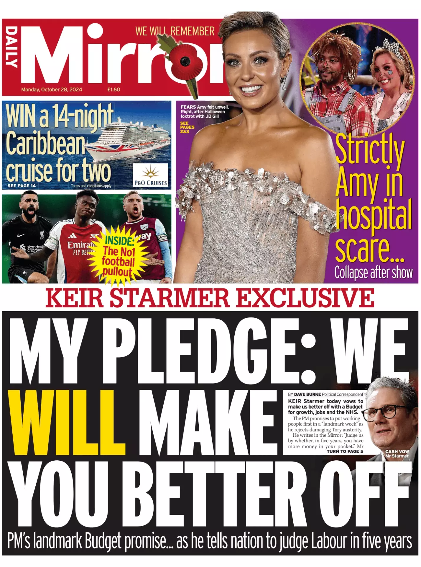 Prima-pagina-Daily Mirror-edizione-di-oggi-28-10-2024